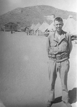 My father at Fort Bliss, El Paso, Texas