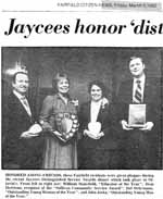 John Josko receiving an award